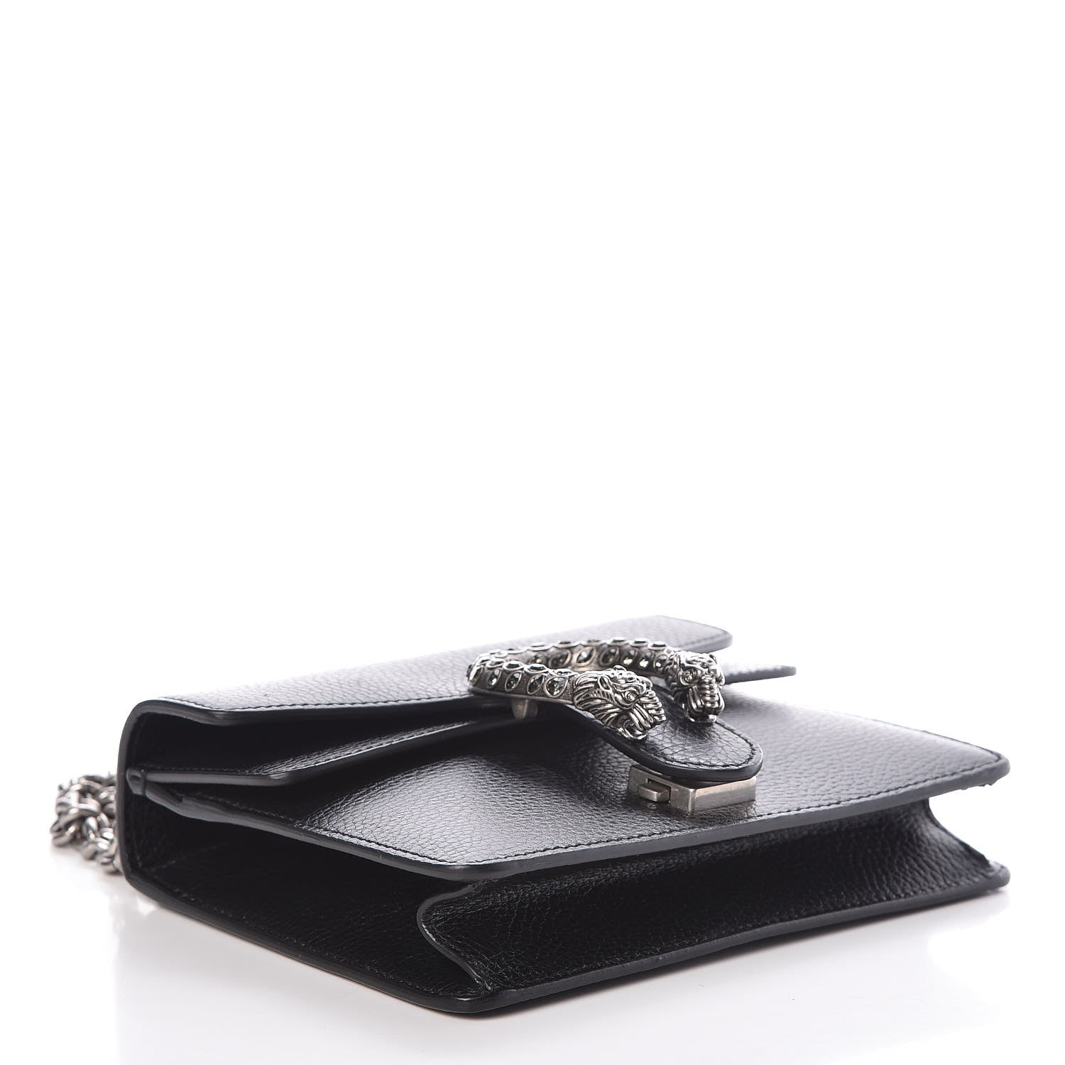 Gucci Calfskin Mini Dionysus Shoulder Bag Black 4 of 9