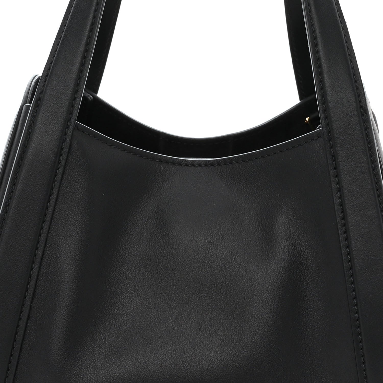 Lanvin Smooth Calfskin Mini Tote Black 7 of 9