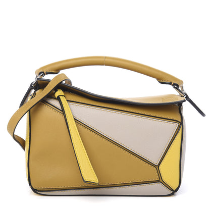 Loewe Calfskin Mini Puzzle Bag Yellow Ochre 1 of 10