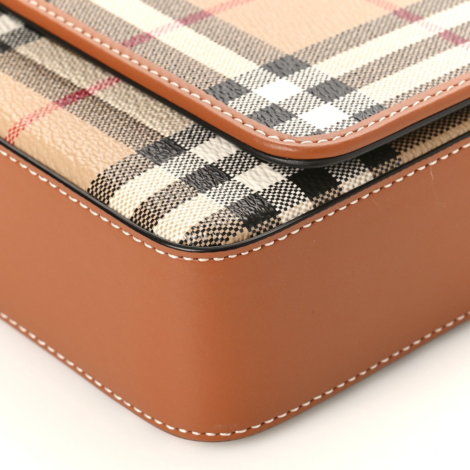 Burberry E-Canvas Vintage Check Hampshire Crossbody Archive Beige 7 of 7