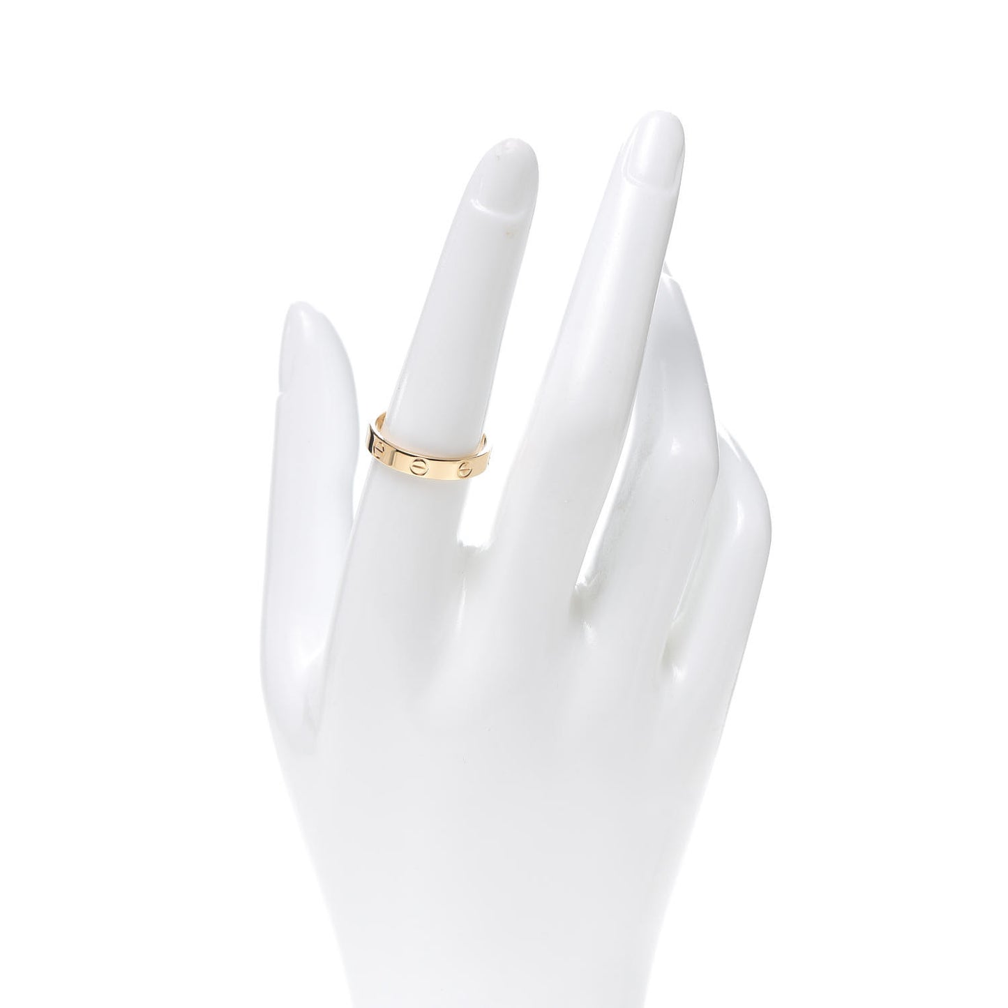 18K Yellow Gold 3.5mm LOVE Wedding Band Ring 56 7.5
