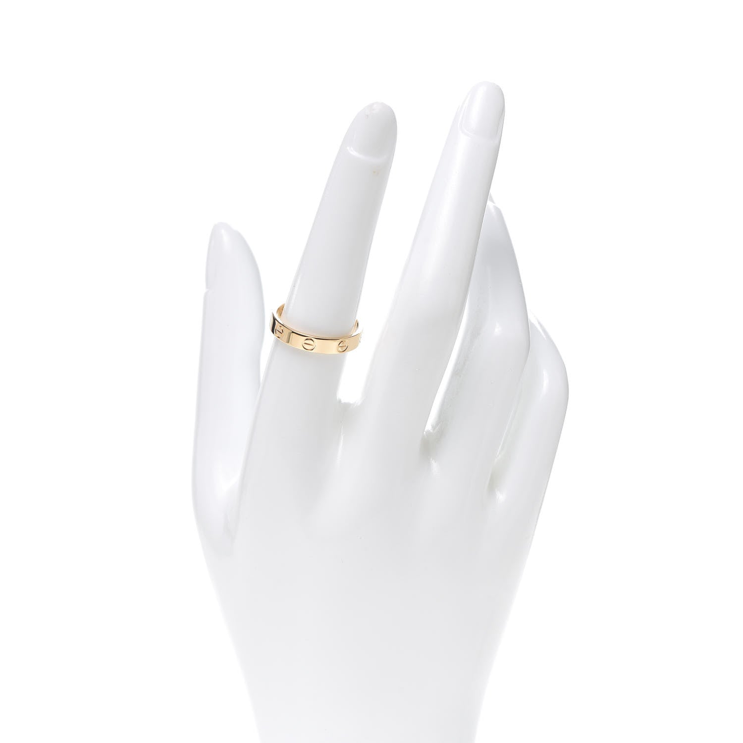 Cartier 18K Yellow Gold 3.5mm LOVE Wedding Band Ring 56 7.5 2 of 6