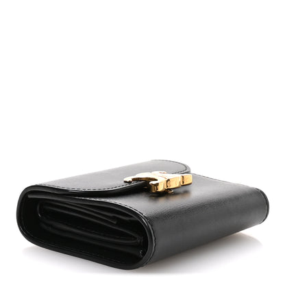 Celine Shiny Calfskin Small Triomphe Wallet Black 4 of 8