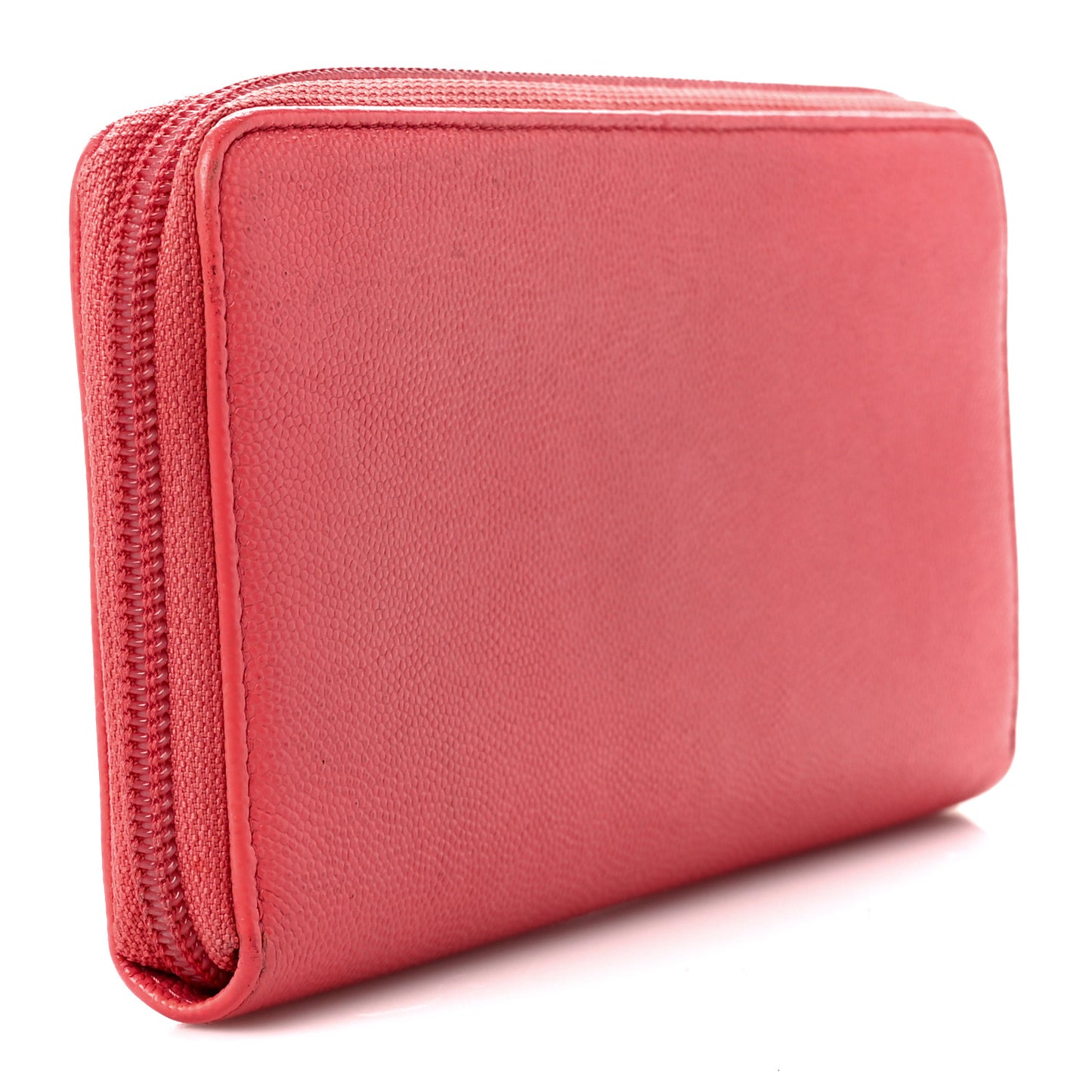 Caviar Large Timeless CC Zip Around Wallet Pink
