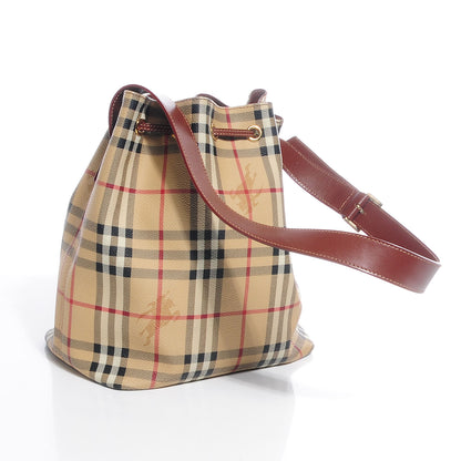 Burberry Haymarket Check Drawstring Bucket Bag 3 of 7