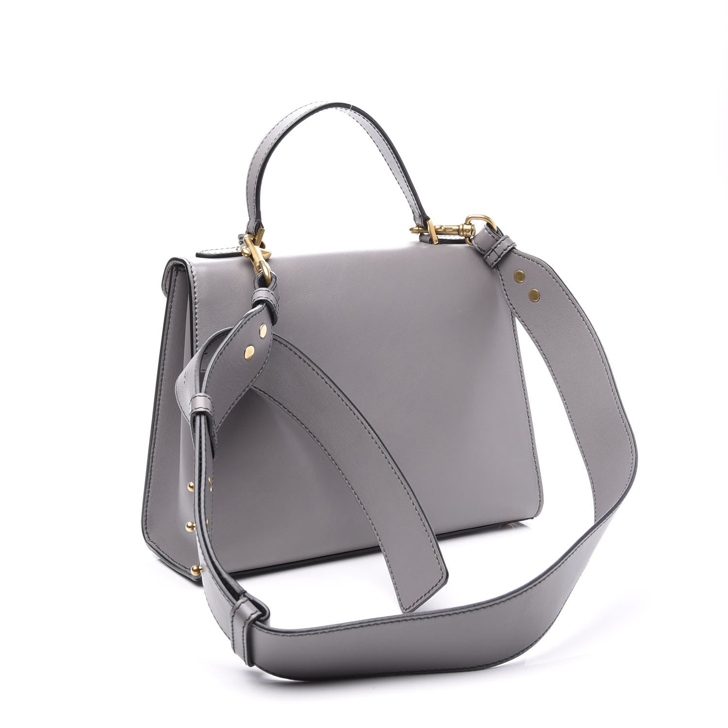 Christian Dior Calfskin Dioraddict Top Handle Iron Grey 2 of 10