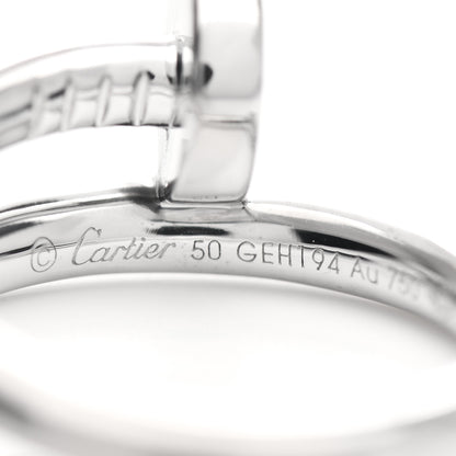 Cartier 18K White Gold Juste Un Clou Ring 50 5.25 4 of 5