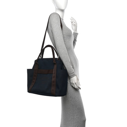 Hermes Toile Sac De Pansage Groom Bleu Navy Feu 2 of 11