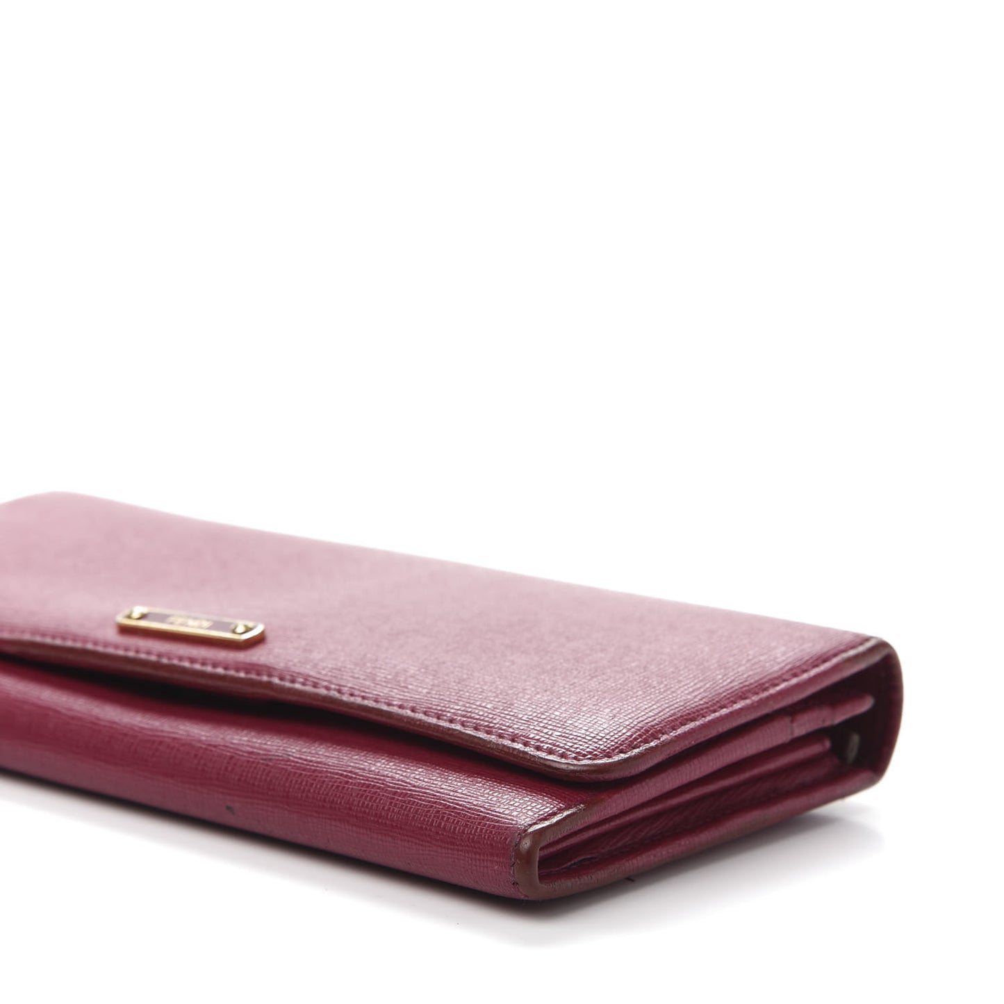 Vitello Elite Continental Wallet Rosso Scuro Ciliegia