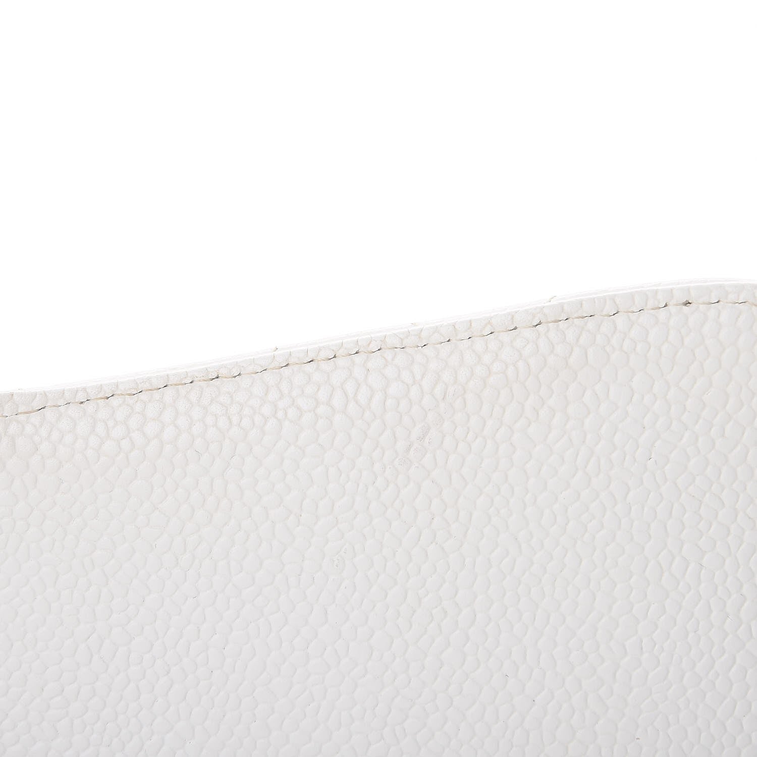 Chanel Caviar Quilted Jumbo Single Flap White 11 of 14
