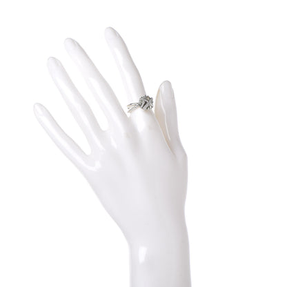 David Yurman Sterling Silver Diamond Prasiolite 10mm Cable Wrap Ring 50 5.5 2 of 5