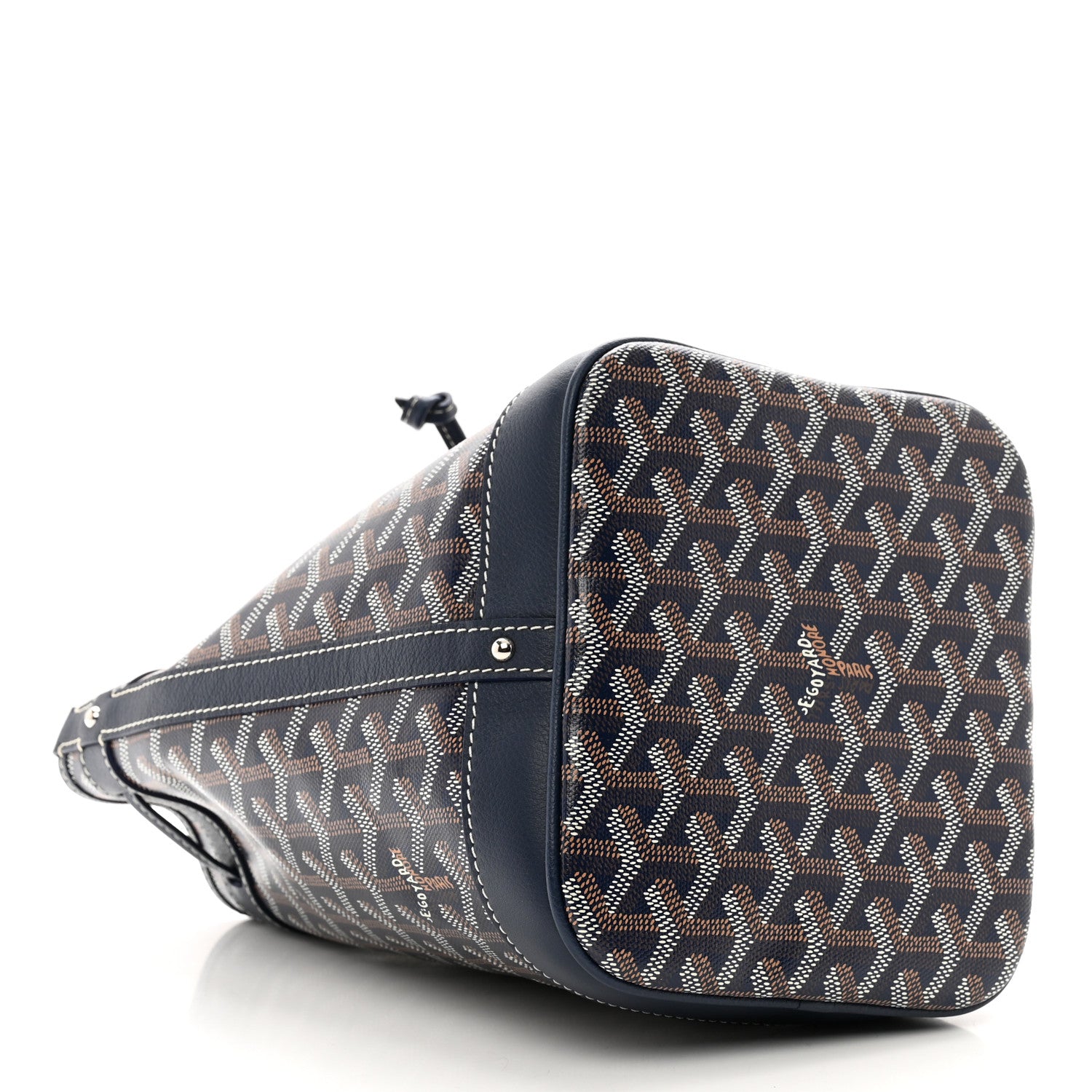 Goyard Goyardine Petit Flot Bucket Bag PM Navy 4 of 9
