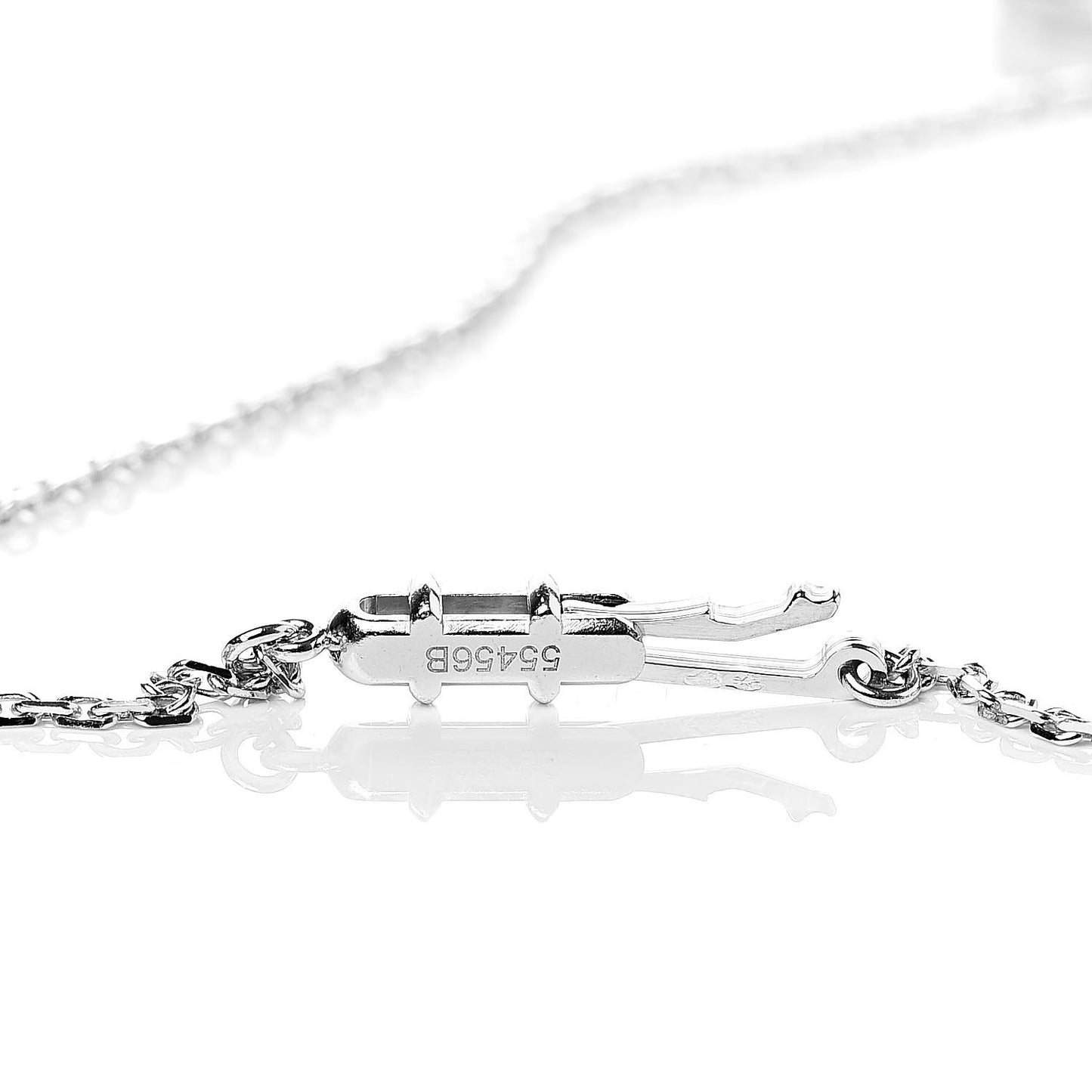 18K White Gold Diamond Himalia Pendant Necklace