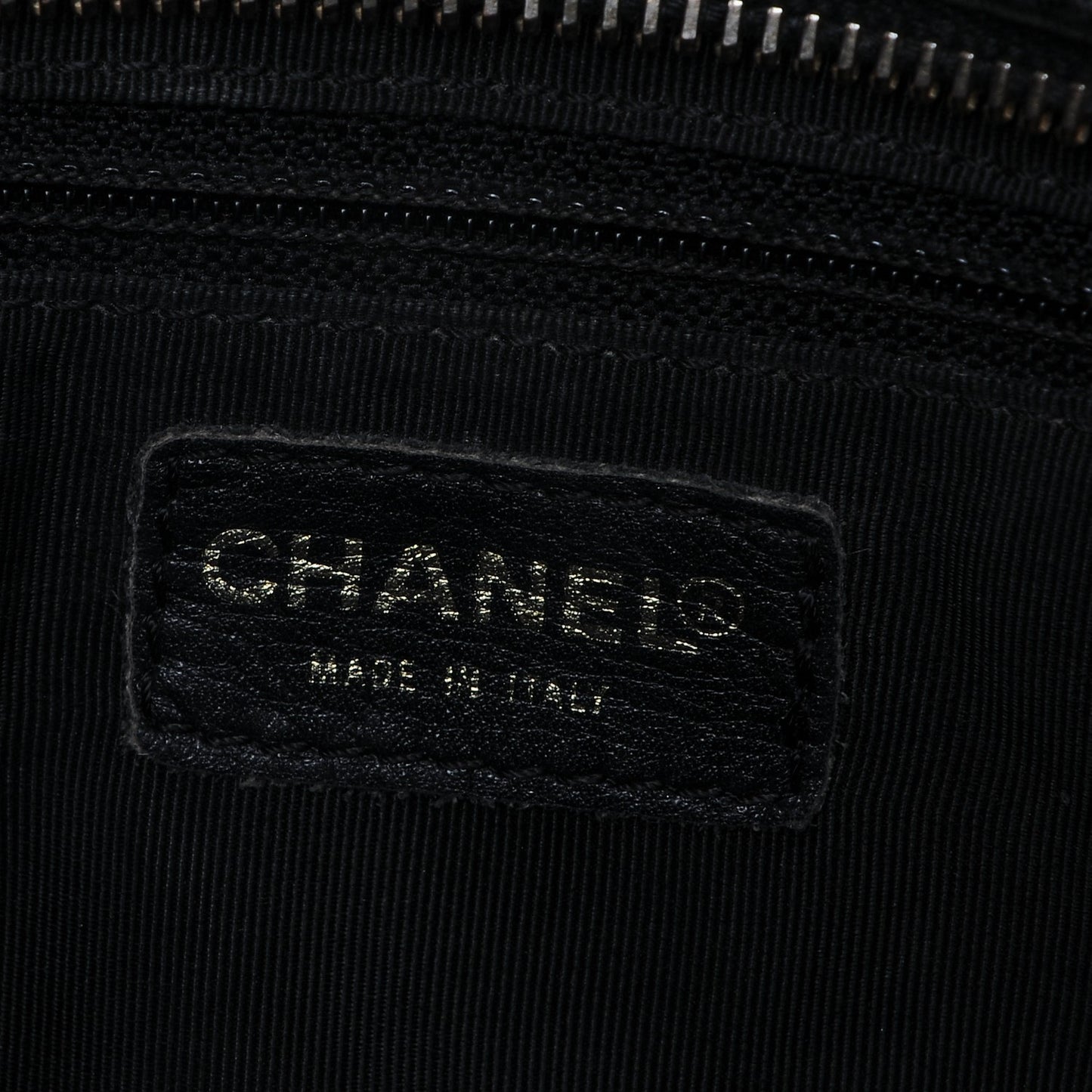 Lambskin Quilted Chocolate Bar Tote Black