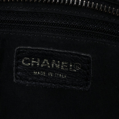 Chanel Lambskin Quilted Chocolate Bar Tote Black 6 of 8