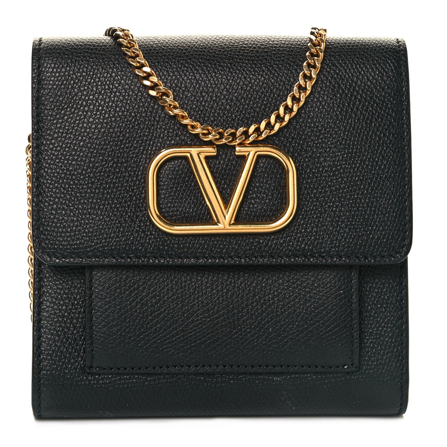 Valentino Garavani Calfskin VLogo Crossbody Bag Black 1 of 10