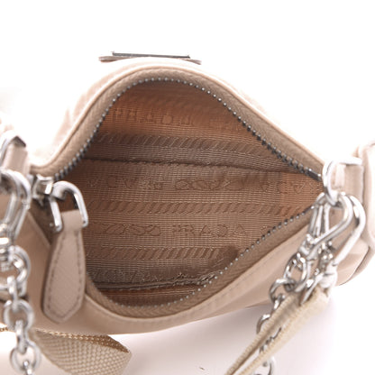 Prada Tessuto Nylon Saffiano Mini Re-Edition 2000 Shoulder Bag Cammeo 4 of 9
