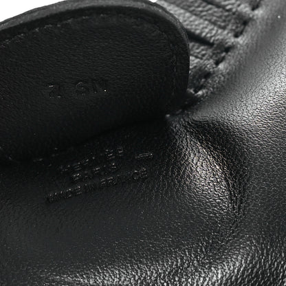 Hermes Milo Lambskin Lizard Touch Grigri Rodeo Horse Bag Charm MM So Black 3 of 4
