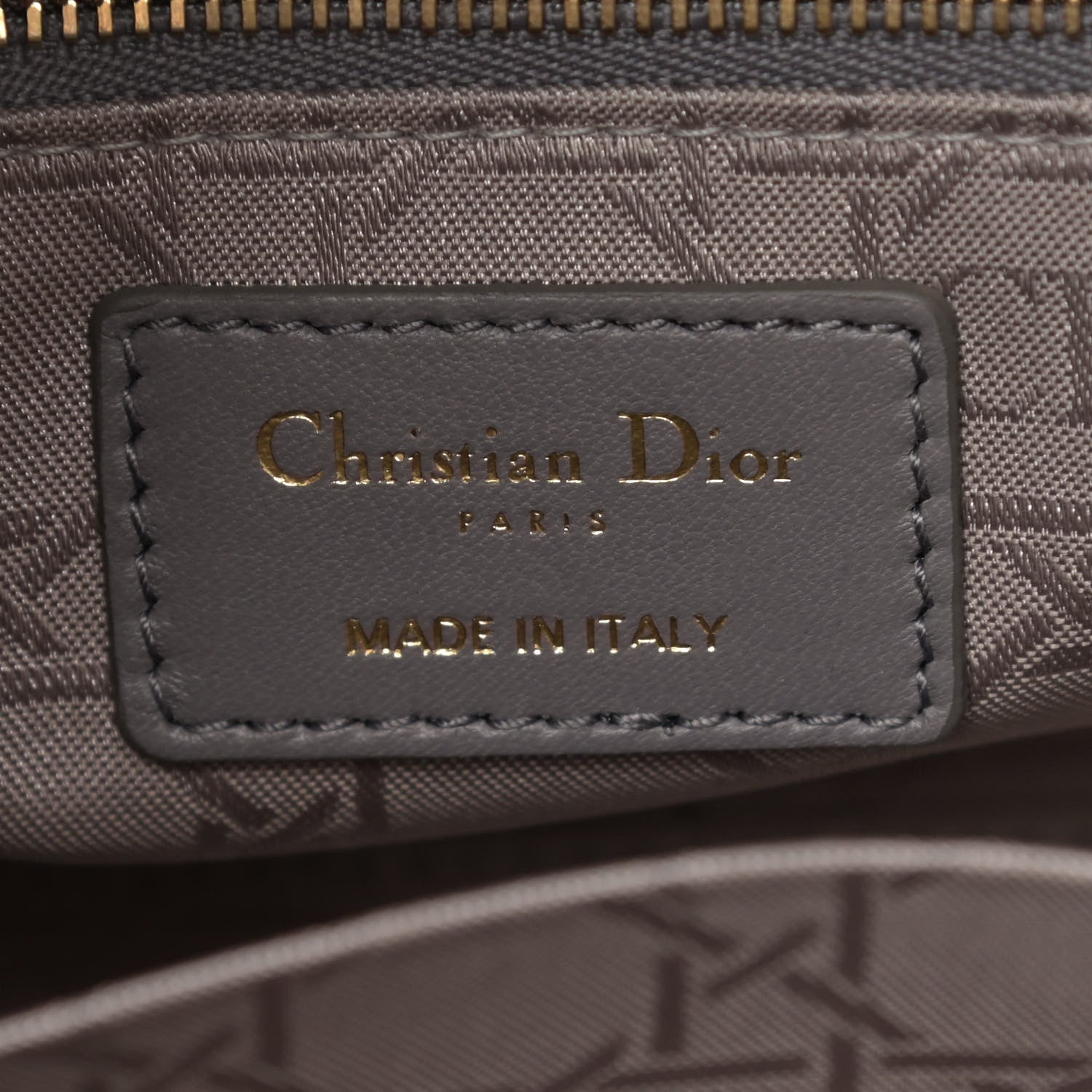 Christian Dior Lambskin Cannage Small Lady Dior Grey 6 of 11
