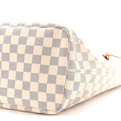 Louis Vuitton Damier Azur Neo Neverfull MM Rose Ballerine 10 of 10