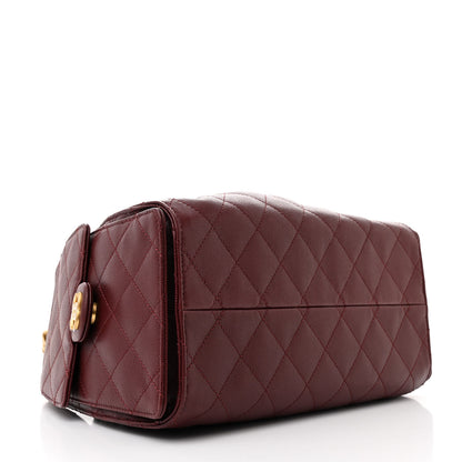 Chanel Caviar Quilted Small Chanel 25 Handbag Burgundy 4 of 11