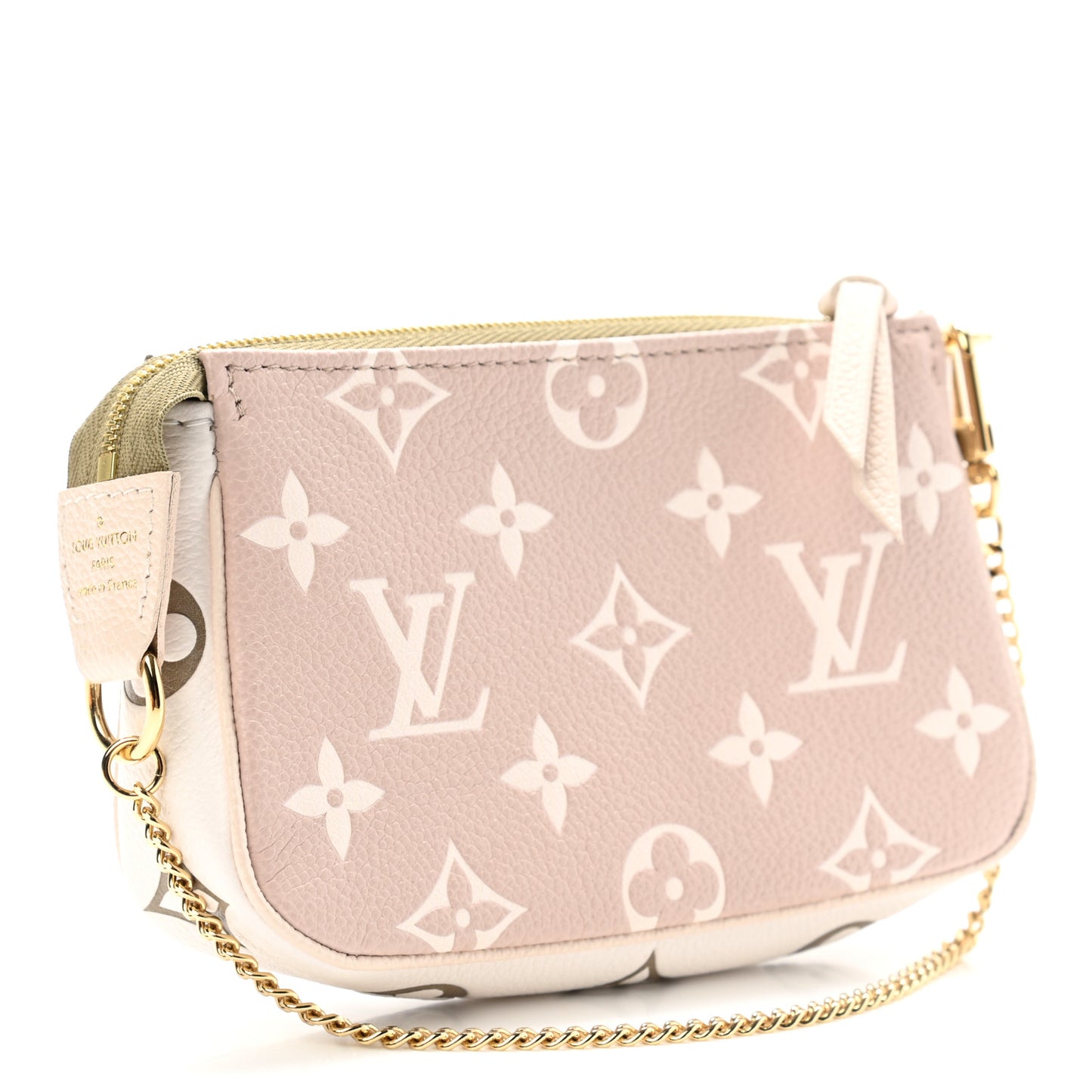 Empreinte Spring in the City Mini Pochette Accessories Kaki Beige Cream