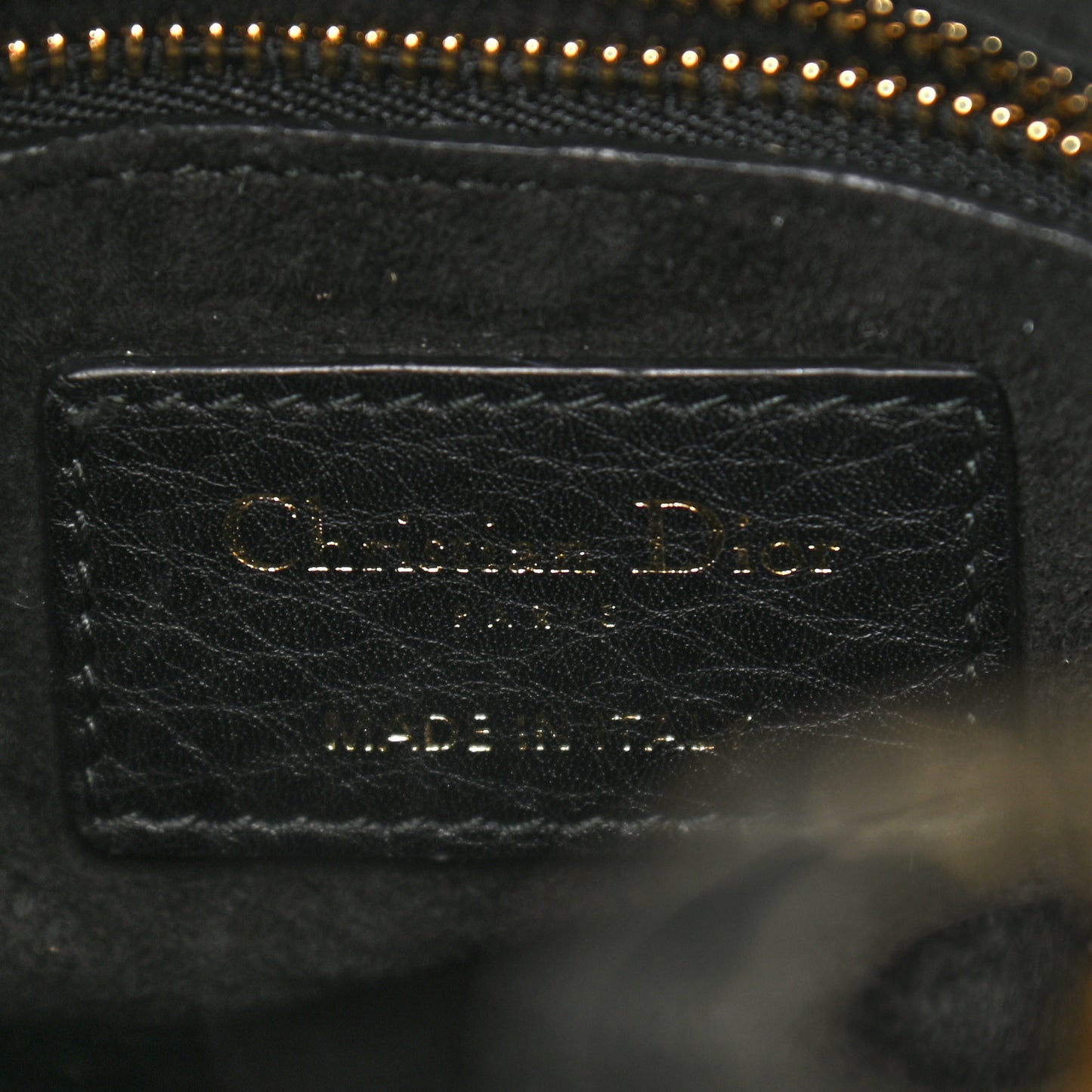 Calfskin Cannage Mini Lady Dior Black