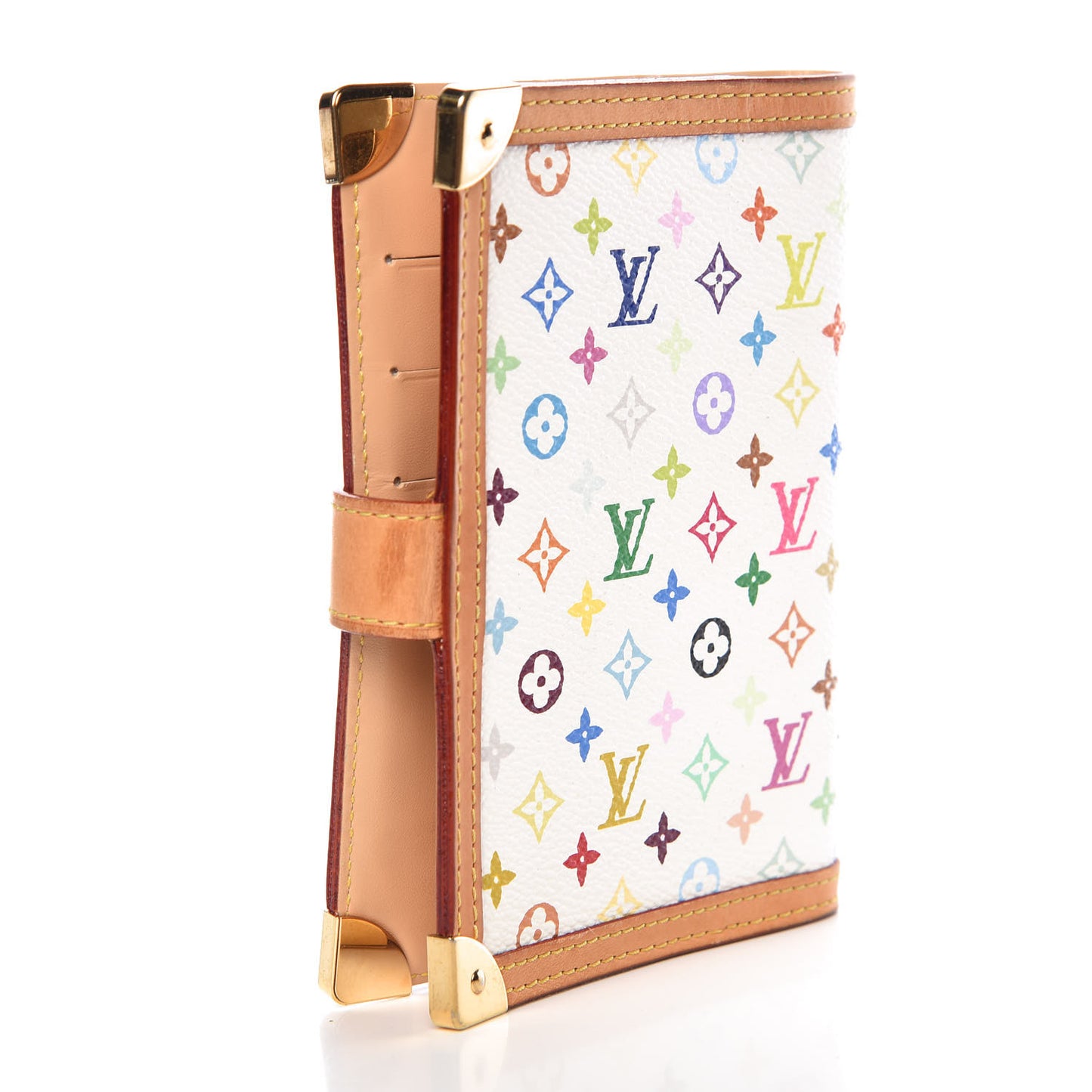 Monogram Multicolor Small Ring Agenda Cover White