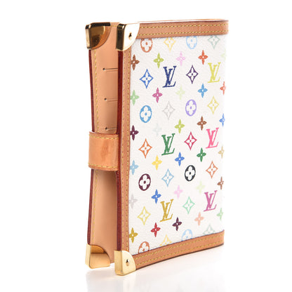 Louis Vuitton Monogram Multicolor Small Ring Agenda Cover White 3 of 8
