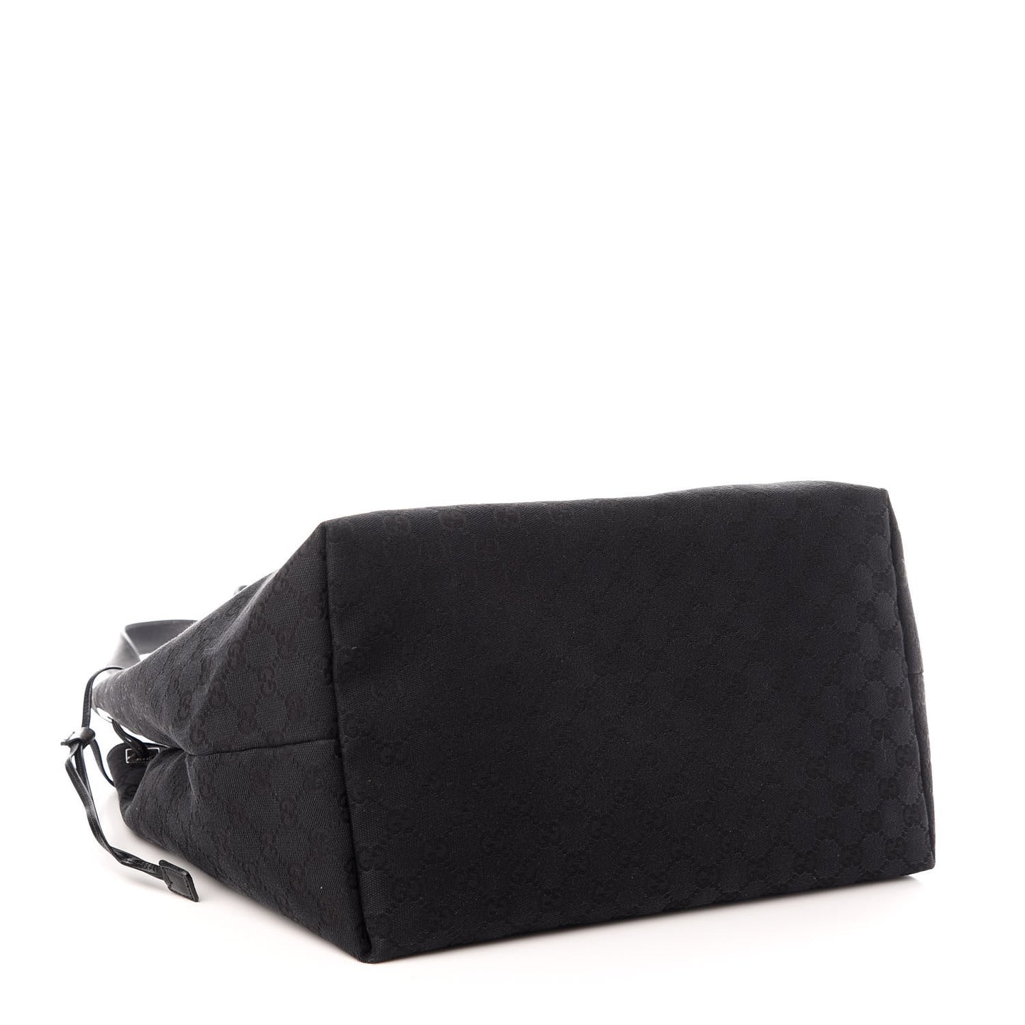 Monogram Drawstring Tote Black