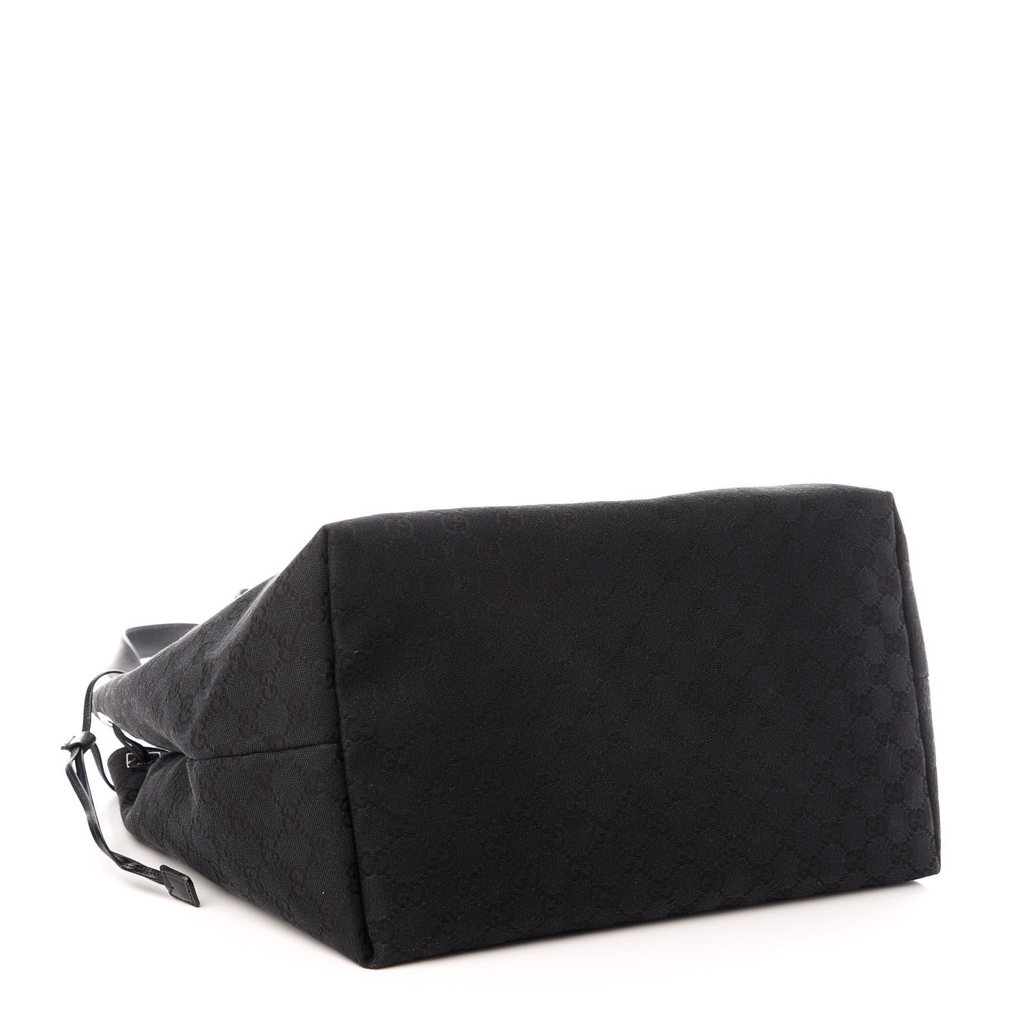Gucci Monogram Drawstring Tote Black 4 of 9