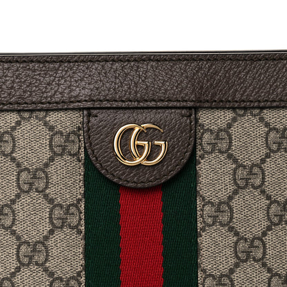 Gucci GG Supreme Monogram Web Small Ophidia Chain Shoulder Bag Brown 9 of 11