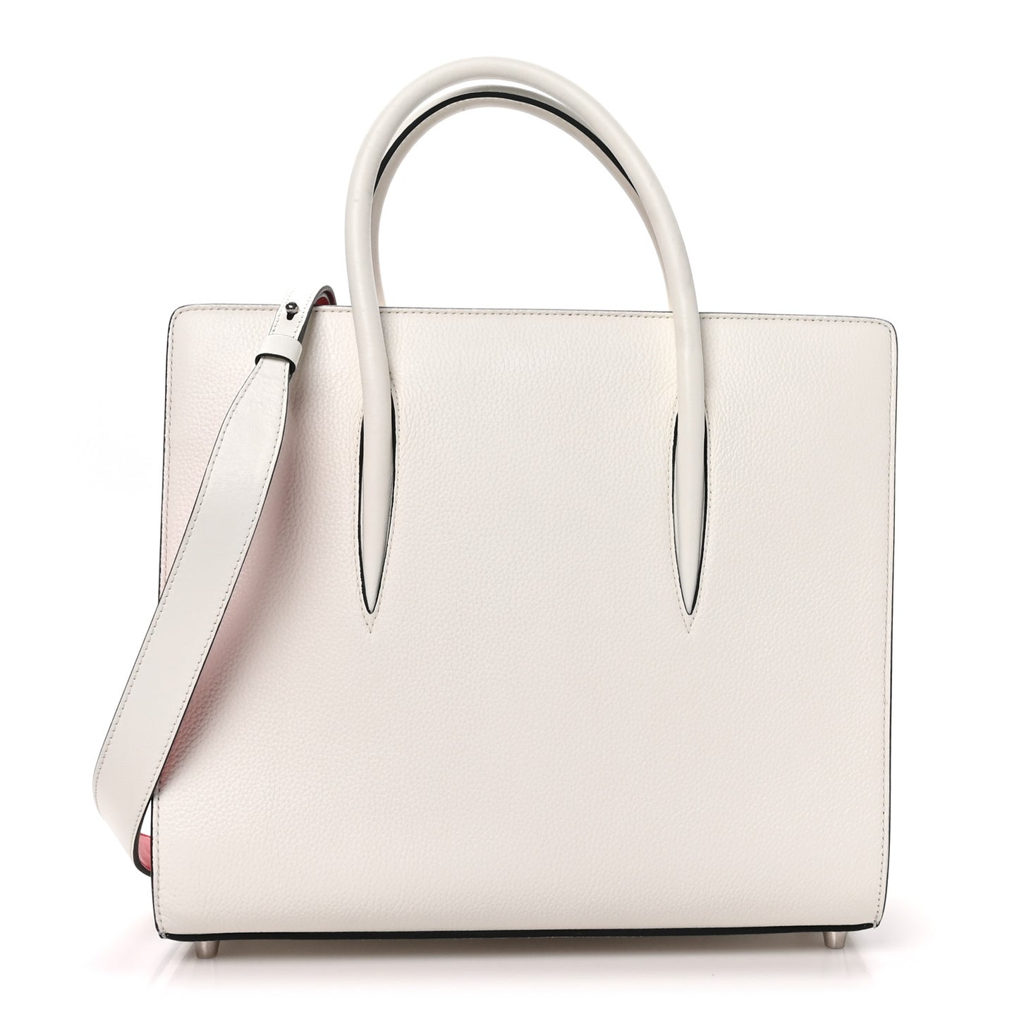Calfskin Empire Studded Medium Paloma Snow