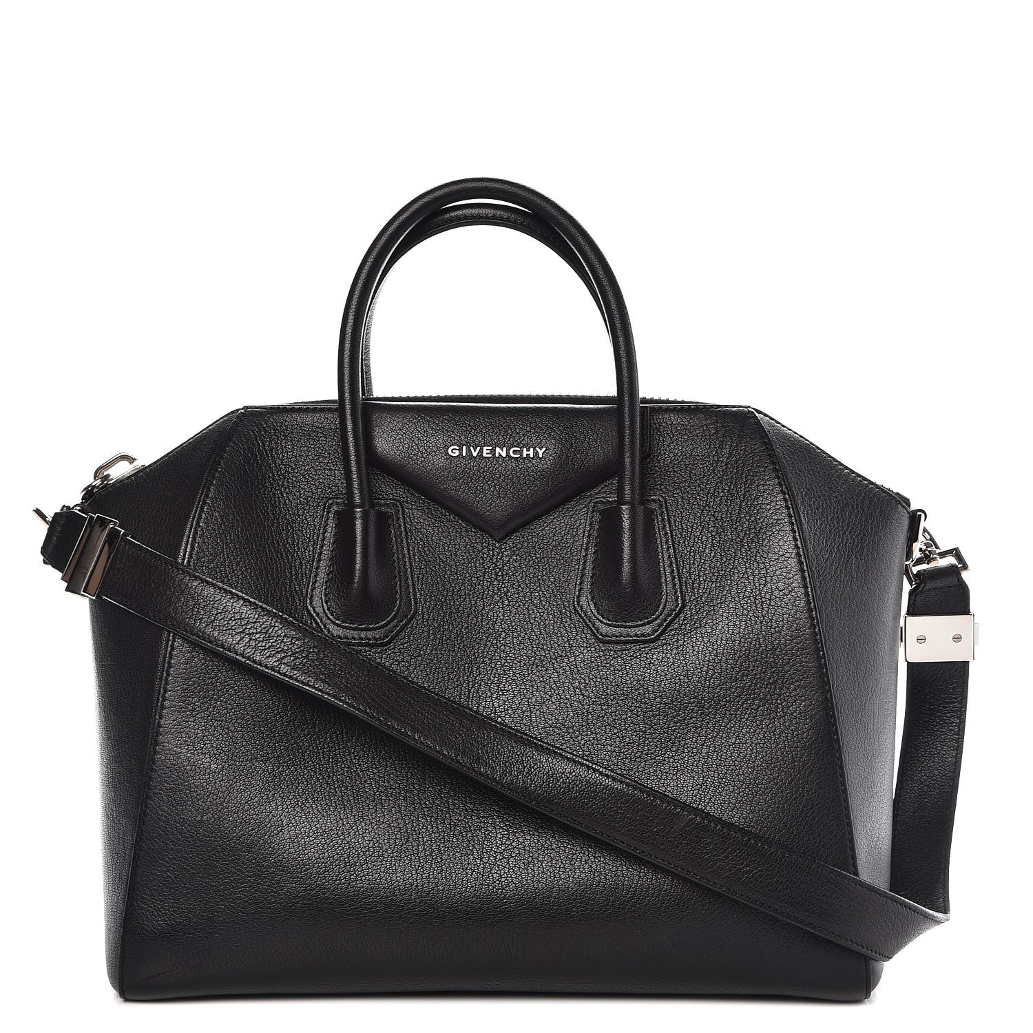 Givenchy Sugar Goatskin Medium Antigona Black 1 of 17