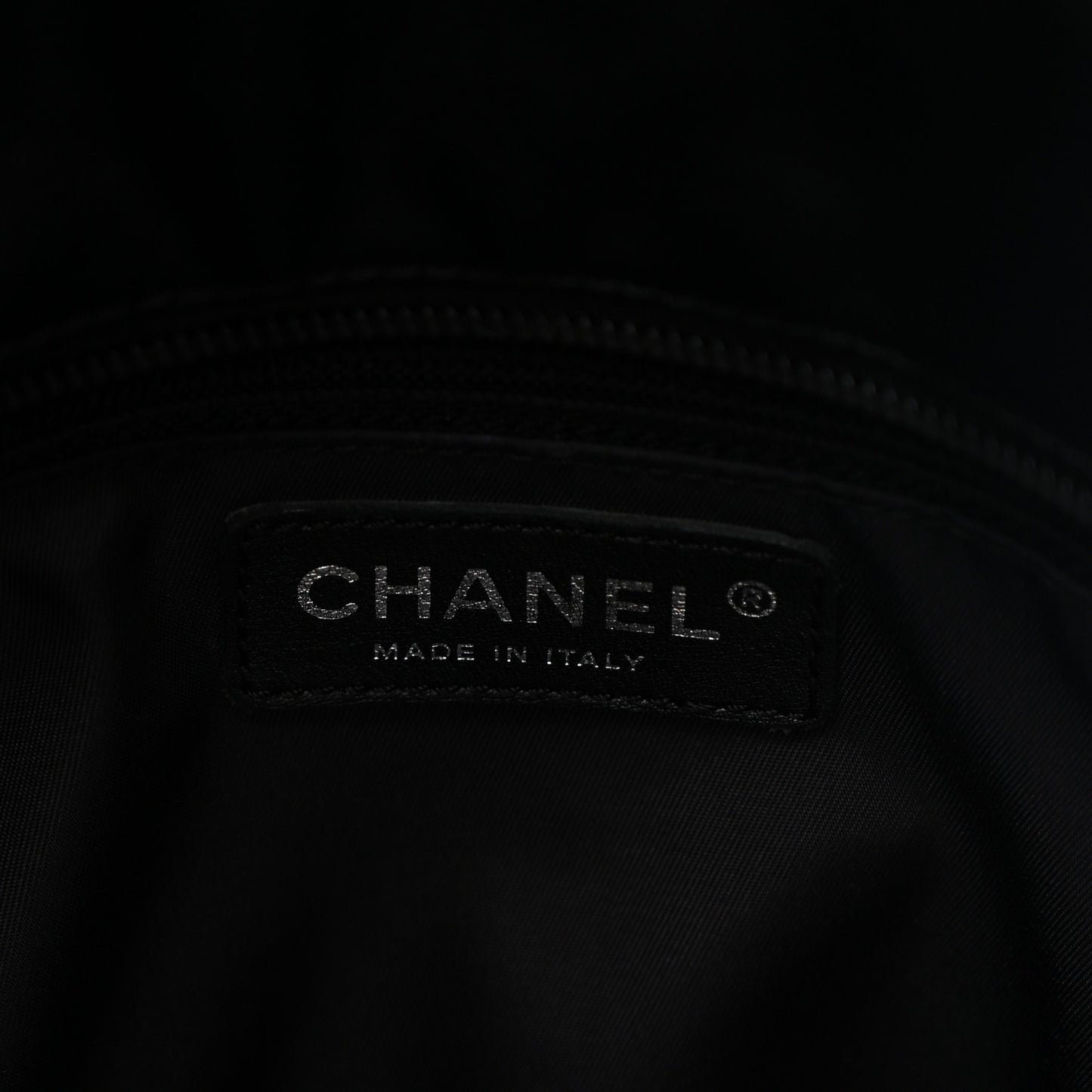 Coated Canvas Stitched XL Paris Biarritz Tote Black