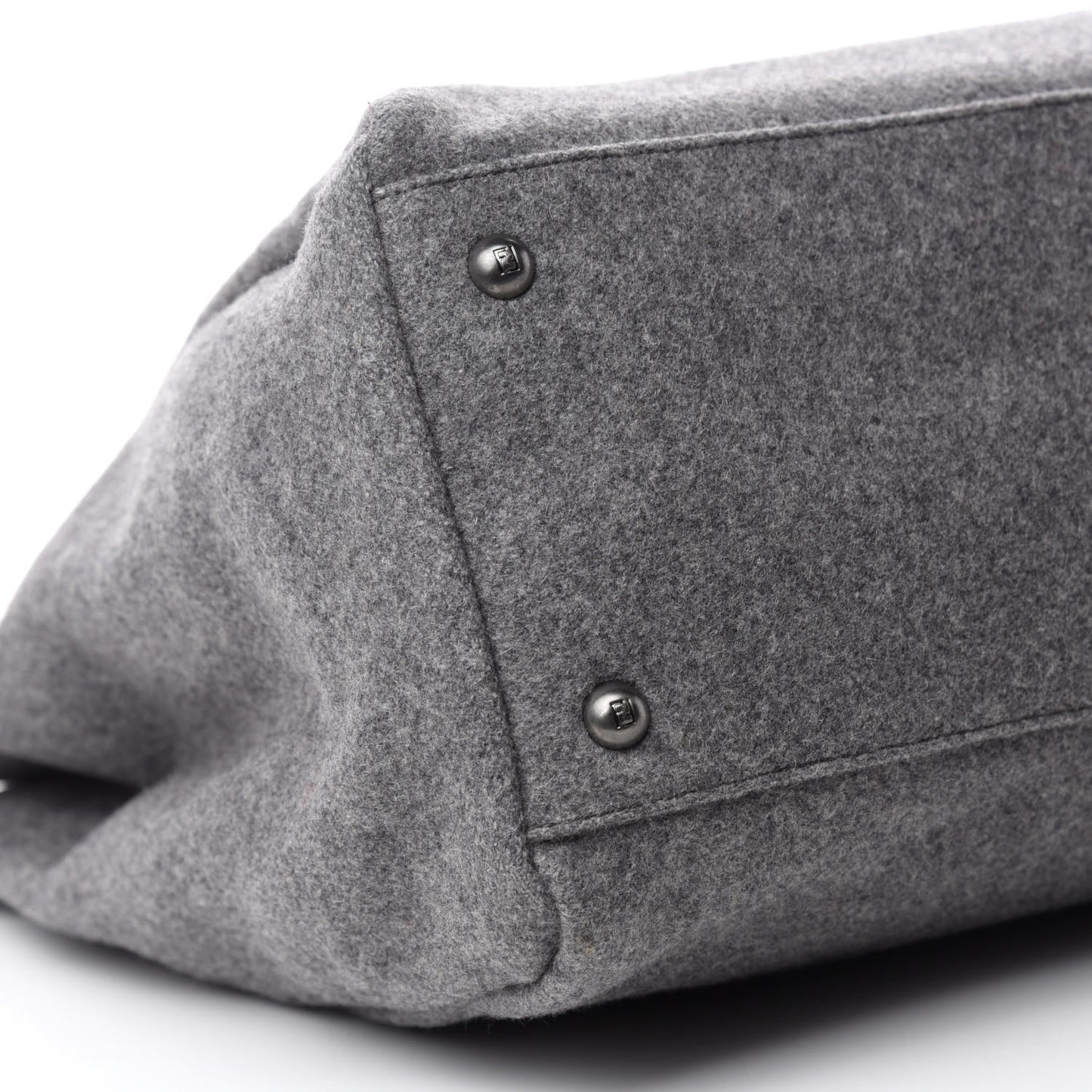 Flannel Large Peekaboo Iconic Satchel Grey