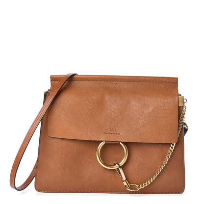 Chloe Goatskin Medium Faye Shoulder Bag Caramel 1 of 15