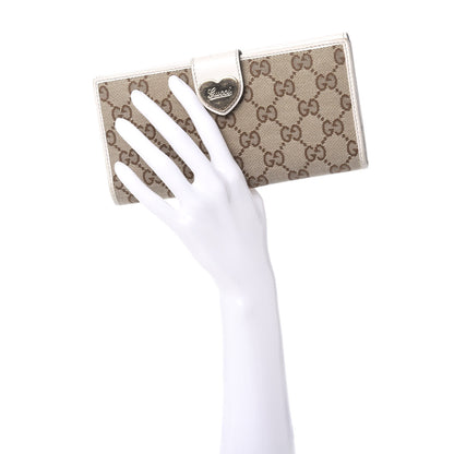 Gucci Monogram Heart Continental Wallet Off White 2 of 10