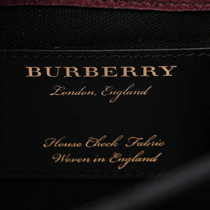 Burberry Derby Calfskin House Check Small Macken Crossbody Bag Tan 6 of 11