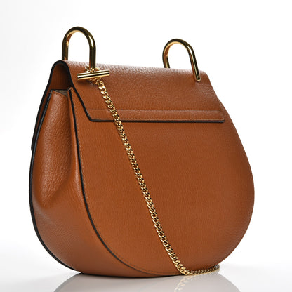 Chloe Grained Lambskin Drew Shoulder Bag Caramel 3 of 7