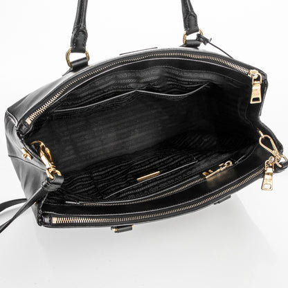 Prada Saffiano Medium Galleria Double Zip Tote Black 5 of 7