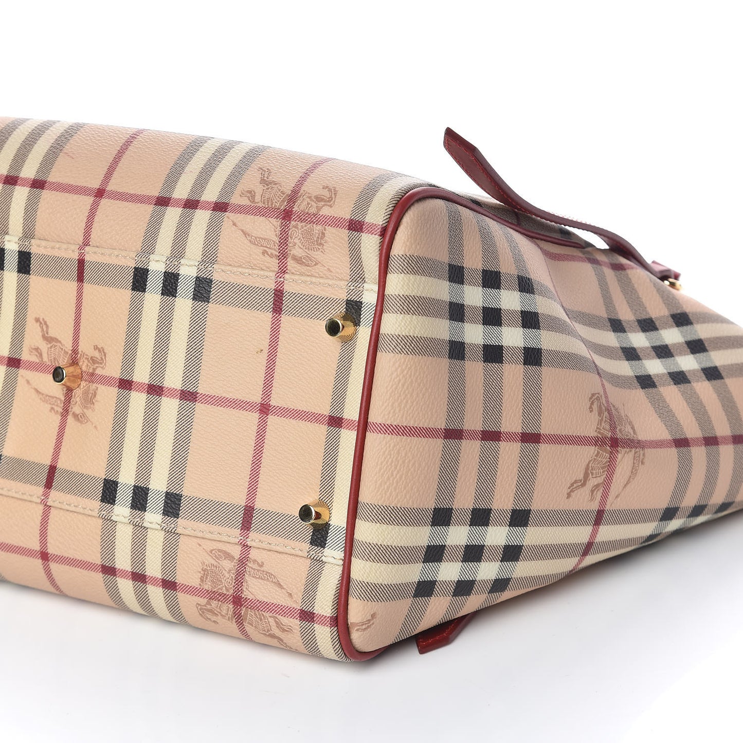 Haymarket Check Small Canterbury Tote Coral Red