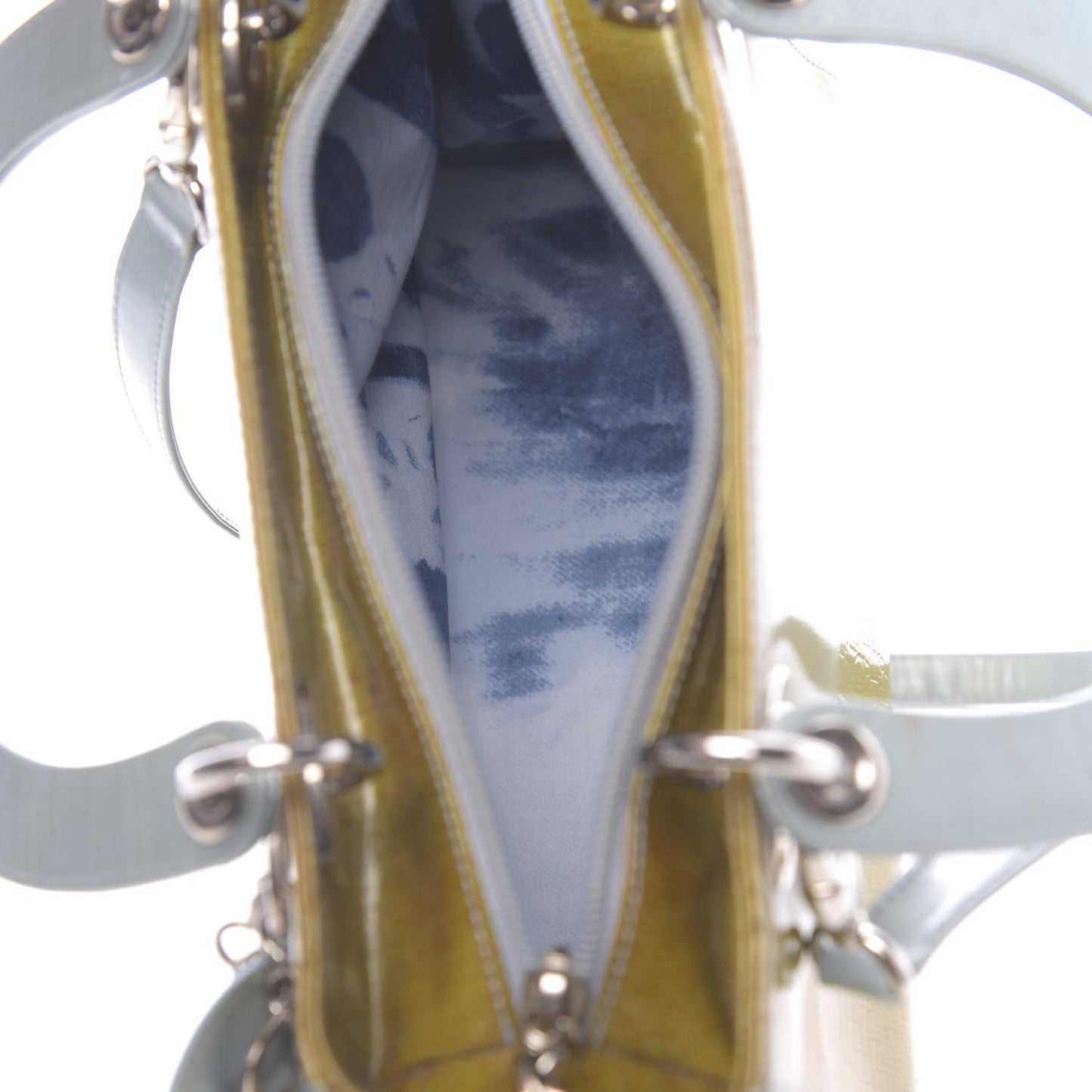 Patent Diorissimo Medium Bi-Color Lady Dior Green Blue