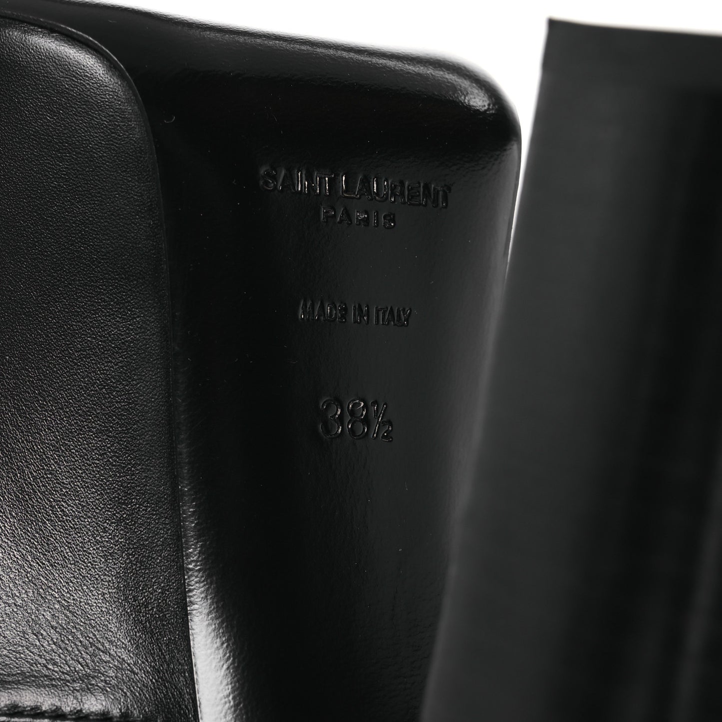 Calfskin Mina Boots 95 38.5 Black