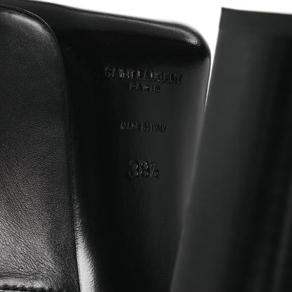 Saint Laurent Calfskin Mina Boots 95 38.5 Black 7 of 10