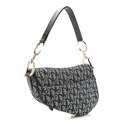 Christian Dior Monogram Saddle Bag Blue 3 of 14