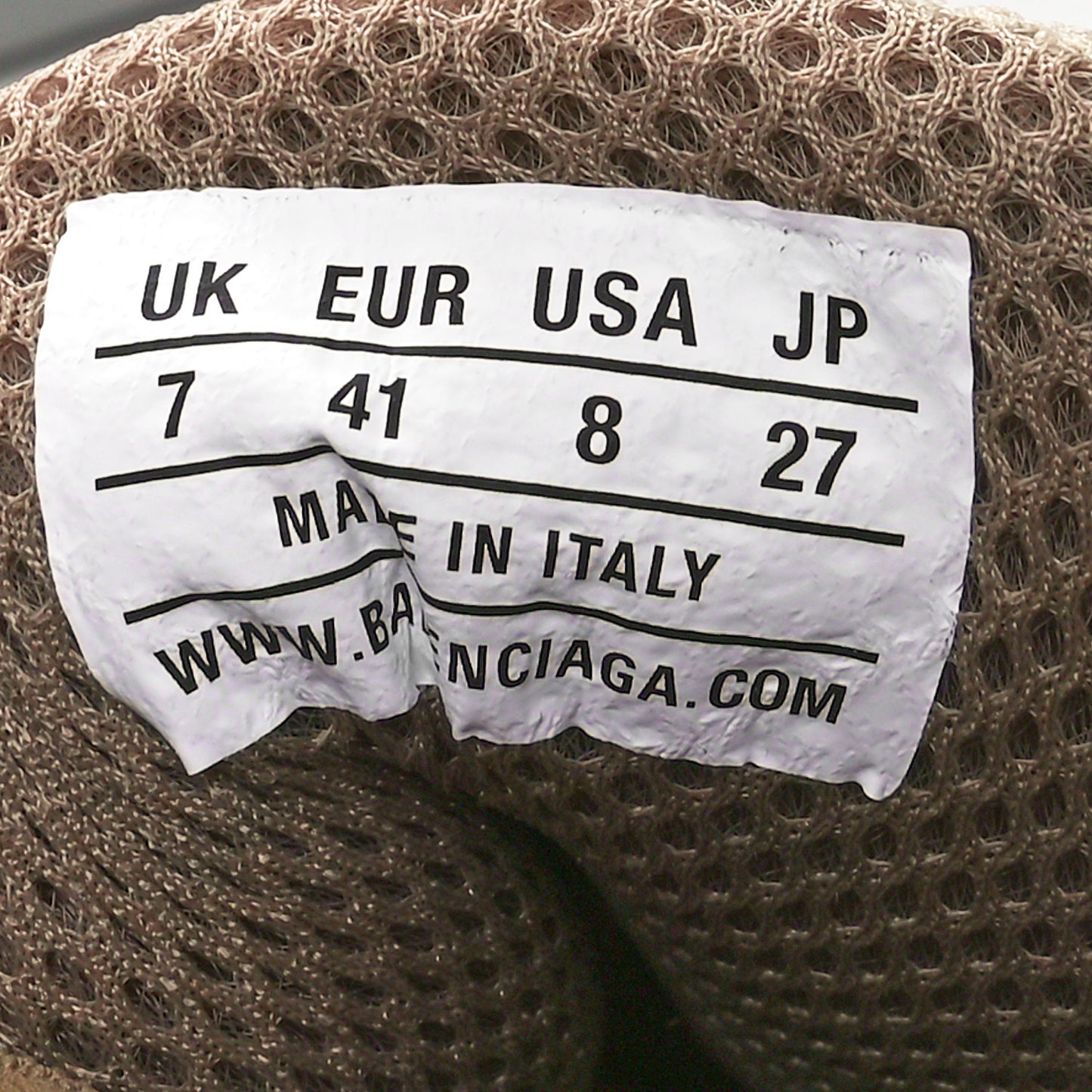 Fabric Mesh Womens Phantom Sneakers 41 Beige Mix
