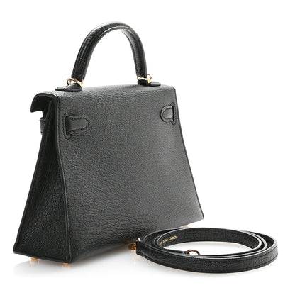 Hermes Chevre Mysore Horseshoe Mini Kelly Sellier 20 Black 3 of 11