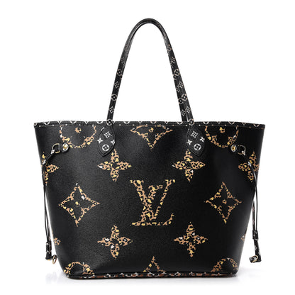 Louis Vuitton Monogram Giant Jungle Neverfull MM Black 3 of 13