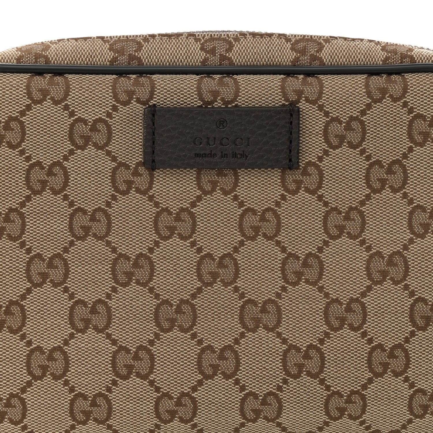 Gucci Monogram Belt Bag Dark Brown 8 of 10